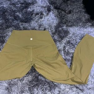 Mustard yellow Lululemon align leggings size 6